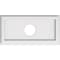Ekena Millwork Rectangle Architectural Grade PVC Ceiling Medallion, 16"W x 8"H x 3"ID x 5 1/2"C x 1"P, One-Piece CMP16X8RE-03000 - alternate 1